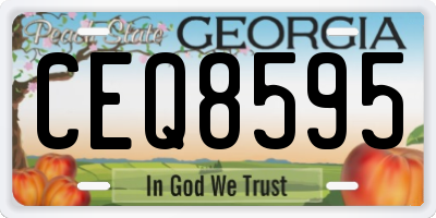 GA license plate CEQ8595