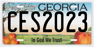 GA license plate CES2023