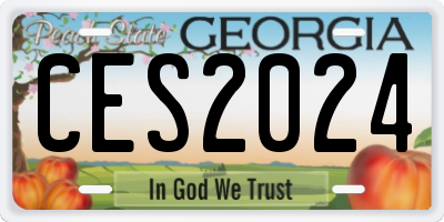 GA license plate CES2024