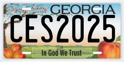 GA license plate CES2025