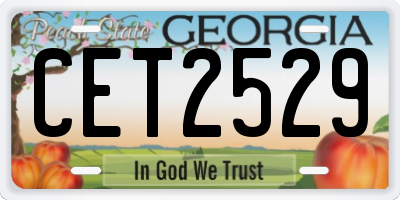 GA license plate CET2529