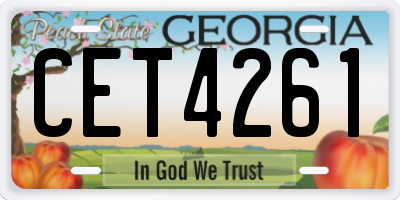 GA license plate CET4261