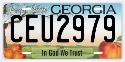 GA license plate CEU2979