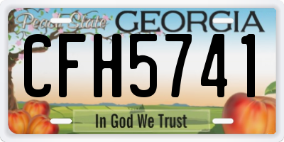 GA license plate CFH5741