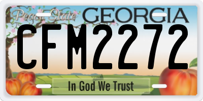 GA license plate CFM2272