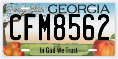 GA license plate CFM8562