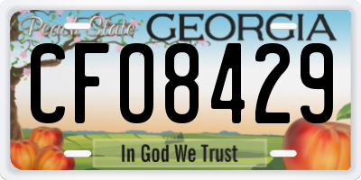 GA license plate CFO8429