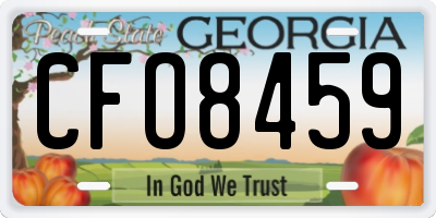 GA license plate CFO8459