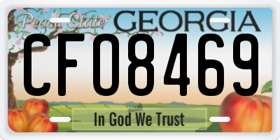 GA license plate CFO8469