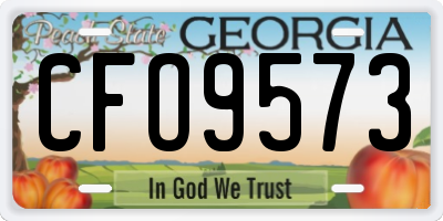 GA license plate CFO9573