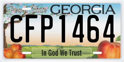 GA license plate CFP1464
