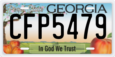 GA license plate CFP5479