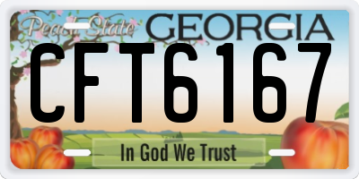GA license plate CFT6167