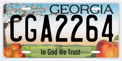 GA license plate CGA2264