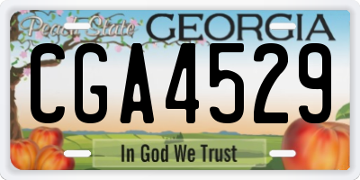 GA license plate CGA4529