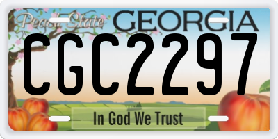 GA license plate CGC2297