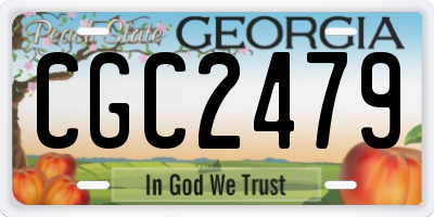 GA license plate CGC2479