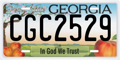 GA license plate CGC2529