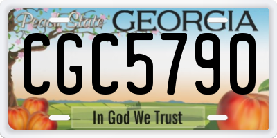 GA license plate CGC5790