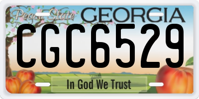 GA license plate CGC6529