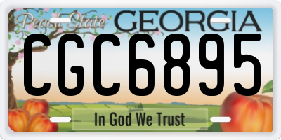 GA license plate CGC6895