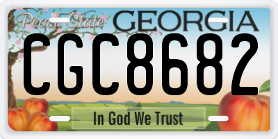 GA license plate CGC8682