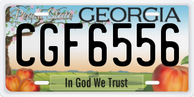 GA license plate CGF6556