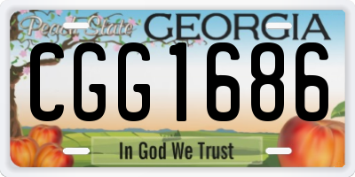 GA license plate CGG1686