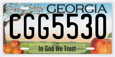 GA license plate CGG5530