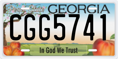 GA license plate CGG5741