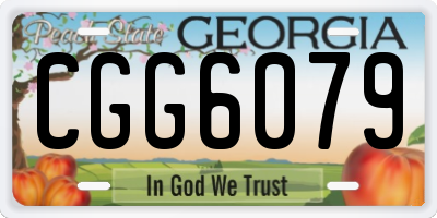 GA license plate CGG6079
