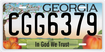 GA license plate CGG6379