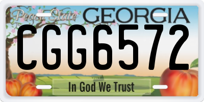 GA license plate CGG6572
