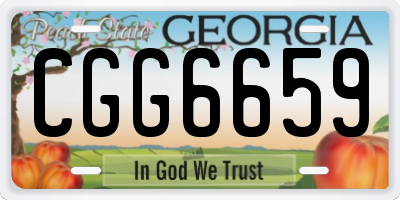 GA license plate CGG6659