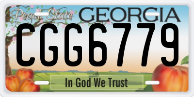 GA license plate CGG6779