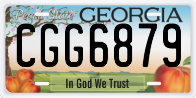GA license plate CGG6879
