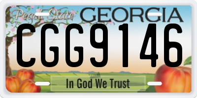 GA license plate CGG9146