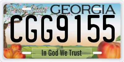 GA license plate CGG9155