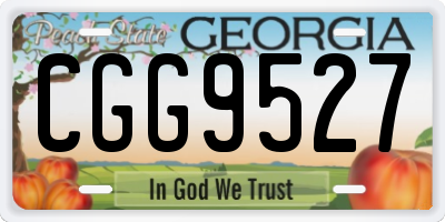 GA license plate CGG9527
