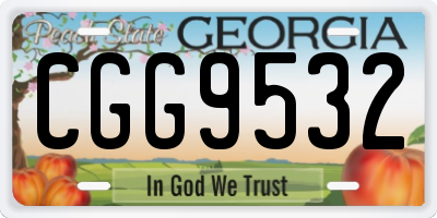 GA license plate CGG9532