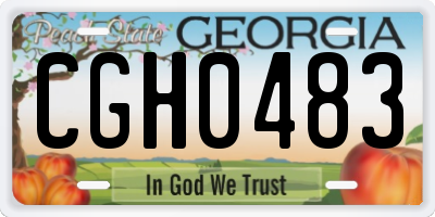 GA license plate CGH0483