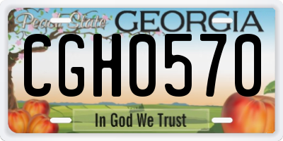 GA license plate CGH0570
