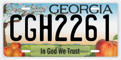 GA license plate CGH2261