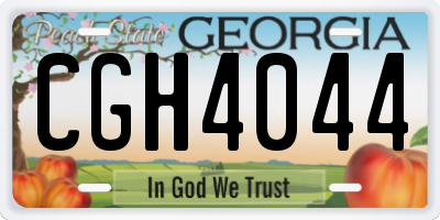 GA license plate CGH4044