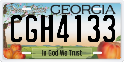 GA license plate CGH4133