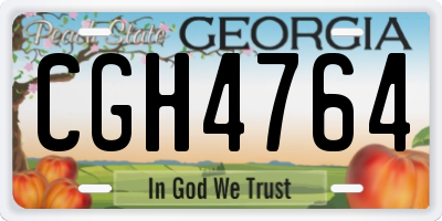 GA license plate CGH4764