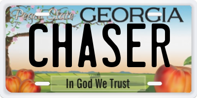 GA license plate CHASER