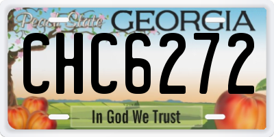 GA license plate CHC6272