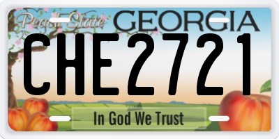 GA license plate CHE2721