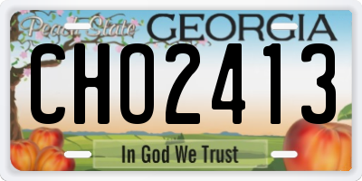GA license plate CHO2413
